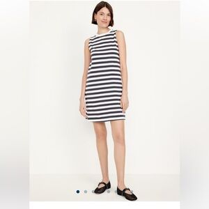 Old Navy Vintage Striped Sleeveless T Shirt Dress NWOT